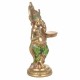 FIGURA PORTAVELAS GANESHA PLANTADA RESINA DORADO ORIENTAL 15.5X13X36 CM.