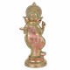 FIGURA PORTAVELAS GANESHA PLANTADA RESINA DORADO ORIENTAL 15.5X13X36 CM.