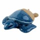 FIGURA TORTUGA AZUL CERÁMICA 15X12X4 CM.