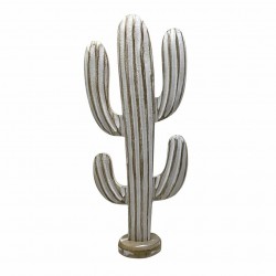 FIGURA CACTUS BOHEMIO MADERA 22X9.5X51 CM.