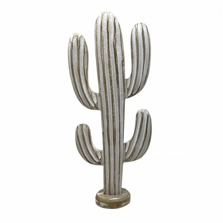 FIGURA CACTUS BOHEMIO MADERA 22X9.5X51 CM.