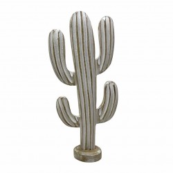 FIGURA CACTUS BOHEMIO MADERA 18X9.5X40 CM.