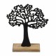 FIGURA ÁRBOL CON BASE MADERA AUMINIO 30X7.5X35 CM.