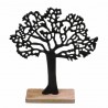 FIGURA ÁRBOL CON BASE MADERA AUMINIO 23X7X26.50 CM.